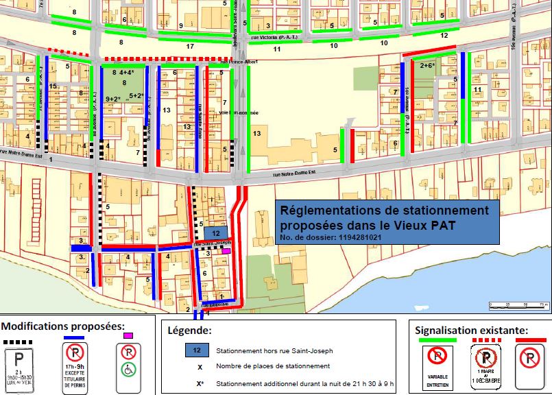 Nouvelles de stationnement dans le Vieux P.A.T. EST MÉDIA