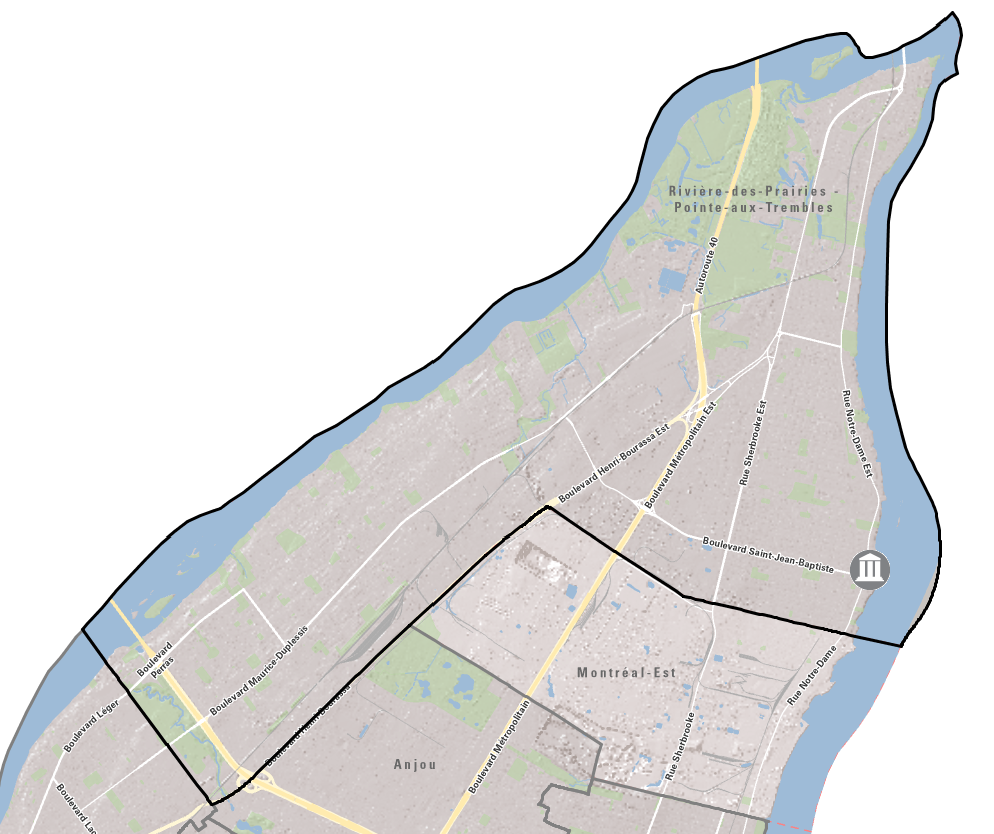 Carte électorale de la région RDP-PAT